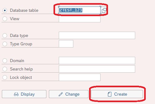 Creating Database Table